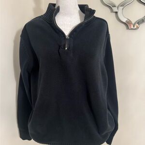 Dockers Men's Black Half-Zip Sweater